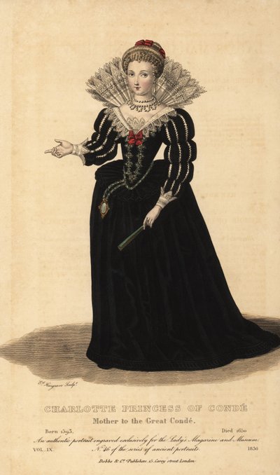 Charlotte Marguerite de Montmorency, Princess of Conde, Mother to the Great Conde by Unknown